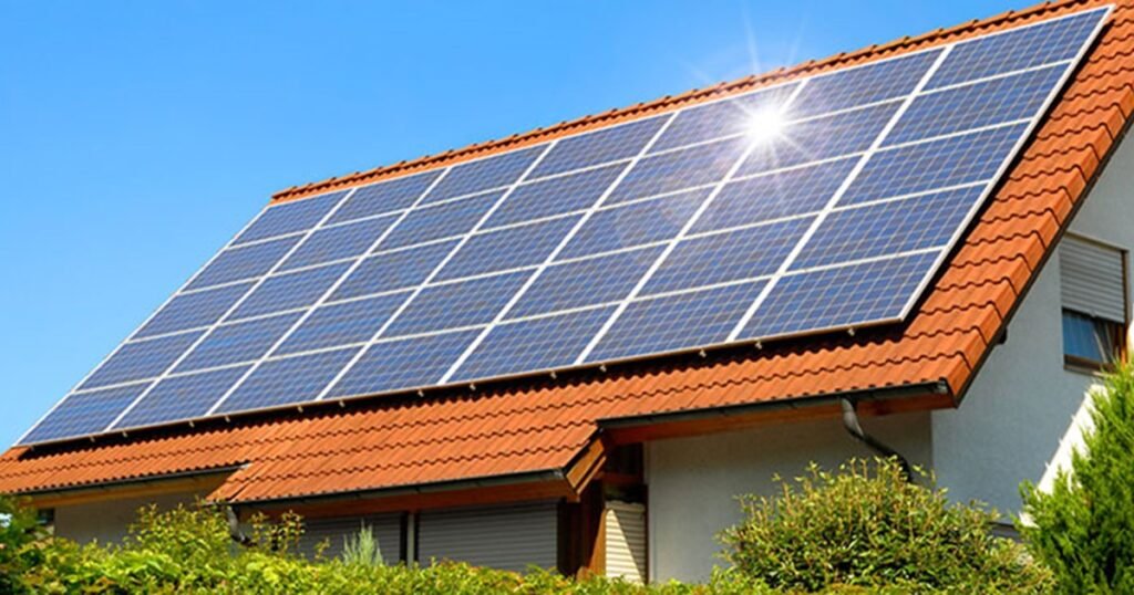 Residential solar panel installation on a Santa Ana, California home